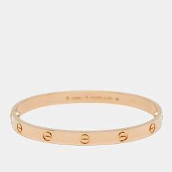 Cartier Love 18k Rose Gold Classic Model Bracelet 19