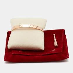 Cartier Love 18k Rose Gold Classic Model Bracelet 19