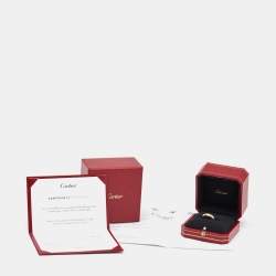 Cartier Love 18k Yellow Gold Small Model Ring Size 54