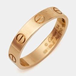 Cartier Love 18k Yellow Gold Small Model Ring Size 54