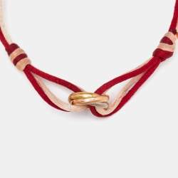 مملوكة مسبقًا Cartier Trinity 18k Three Tone Gold Cord Bracelet