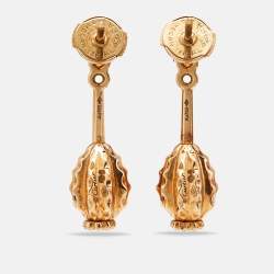 Cartier Cactus de Cartier Diamond 18K Yellow Gold Drop Earrings
