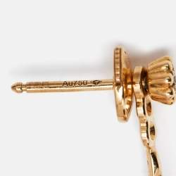 Cartier Cactus de Cartier Diamond 18K Yellow Gold Drop Earrings