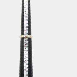 Pre Owned Cartier 18K Yellow, White, Pink Gold Trinity Vendome Ring EU 54