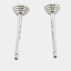 Cartier 18K White Gold Diamond D'Amour XS Pierced Earrings 