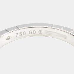 Pre Owned Cartier 18K White Gold Lanieres Ring EU 60