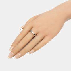 Pre Owned Cartier 18K White Gold Lanieres Ring EU 60