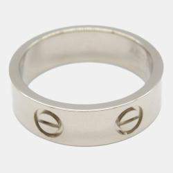 Pre Owned Cartier 18K White Gold Love Ring EU 53