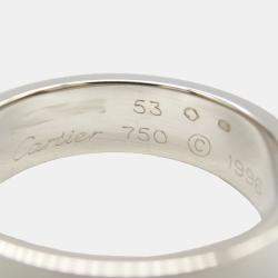 Pre Owned Cartier 18K White Gold Love Ring EU 53