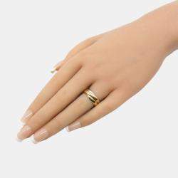 Pre Owned Cartier 18K Yellow, Rose, White Gold Trinity Ring EU 49