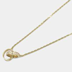 Pre Owned Cartier 18K Yellow Gold Baby Love Diamond Necklace