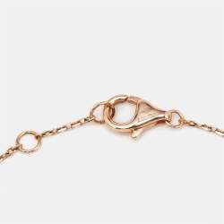 Cartier Amulette De Cartier Malachite Diamond 18k Rose Gold XS Model Bracelet 