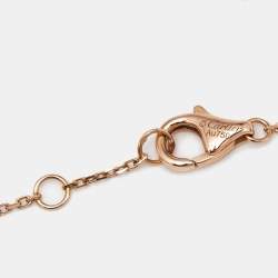 Cartier Amulette De Cartier Malachite Diamond 18k Rose Gold XS Model Bracelet 