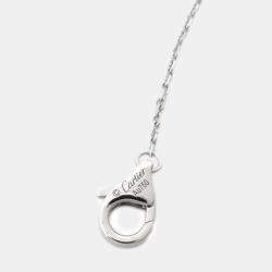 Cartier 18K White Gold and Diamond Amulette De Cartier Pendant Necklace