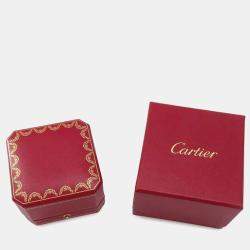 Pre Owned Cartier 18K White Gold C De Cartier Band Ring EU 49