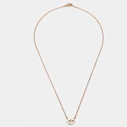 Cartier C Heart de Cartier Diamond 18k Rose Gold Necklace