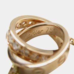 Cartier 18K Rose Gold Baby Love Diamond Pendant Necklace 