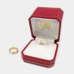 Pre Owned Cartier 18K Yellow Gold Love Band Ring EU 49