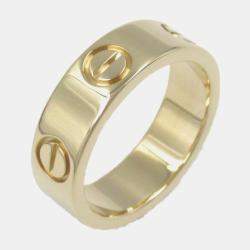 Pre Owned Cartier 18K Yellow Gold Love Band Ring EU 49