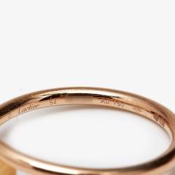 مملوكة مسبقًا Cartier Juste Un Clou 18k Rose Gold Small Model Ring Size 54