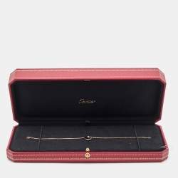 Pre Owned Cartier Amulette De Cartier Onyx Diamond 18k Rose Gold XS Model Bracelet