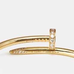 Cartier Juste Un Clou Diamonds 18k Yellow Gold Diamond Bracelet 17