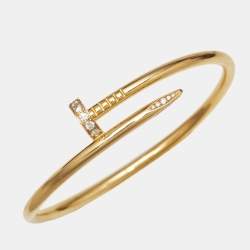Cartier Juste Un Clou Diamonds 18k Yellow Gold Diamond Bracelet 17