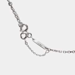 Pre Owned Cartier C de Cartier Heart 18k White Gold Necklace