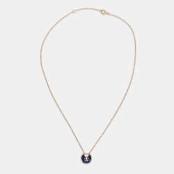 Cartier Amulette De Cartier Diamond Lapis Lazuli 18k Yellow Gold XS Model Pendant Necklace