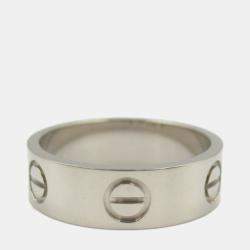 Cartier 18K White Gold Love Ring EU 51