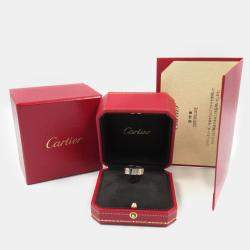 Cartier 18K White Gold Love Ring EU 51