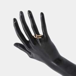 Pre Owned Cartier 18K Pink Gold Diamond Juste un Clou Ring EU 57