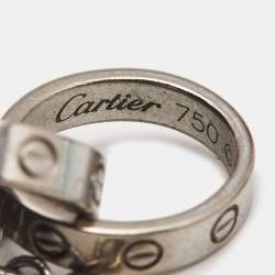 Cartier Love Interlocking Loops 18k White Gold Bracelet
