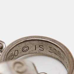 Cartier Love Interlocking Loops 18k White Gold Bracelet