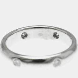 Cartier 18K White Gold Stella Diamond Ring EU 52
