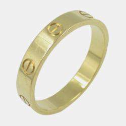 Cartier 18K Yellow Gold Small Love Ring EU 60