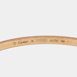 Cartier Love 18k Rose Gold Small Model Bracelet 18