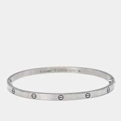 Cartier Love 18k White Gold Small Model Bracelet 18