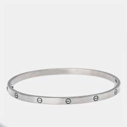 Cartier Love 18k White Gold Small Model Bracelet 18