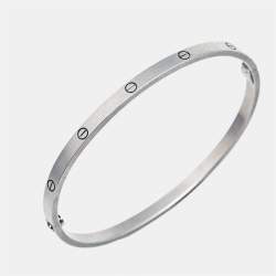Cartier Love 18k White Gold Small Model Bracelet 18