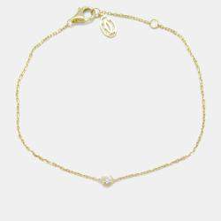 Cartier 18K Yellow Gold Diamond D'Amour Bracelet  