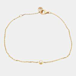 Cartier 18K Rose Gold Diamond D'Amour Bracelet 