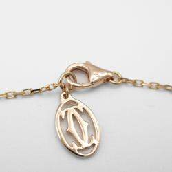 Cartier 18K Rose Gold D'Amour Pink Sapphire Necklace 