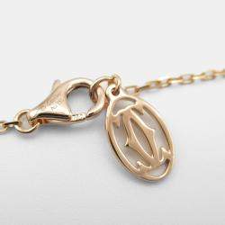 Cartier 18K Rose Gold D'Amour Pink Sapphire Necklace 