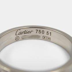 Cartier 18K White Gold Mini Love Ring  EU 51