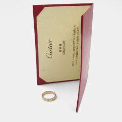 Cartier 18K Rose Gold Happy Birthday Ring EU 54