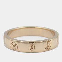 Cartier 18K Rose Gold Happy Birthday Ring EU 54