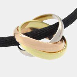 Cartier 18K Yellow, White, Rose Gold  Trinity Cord Bracelet 