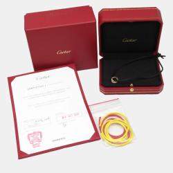Cartier 18K Yellow, White, Rose Gold  Trinity Cord Bracelet 