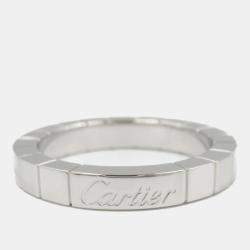 Cartier 18K White Gold Laniere Ring EU 50